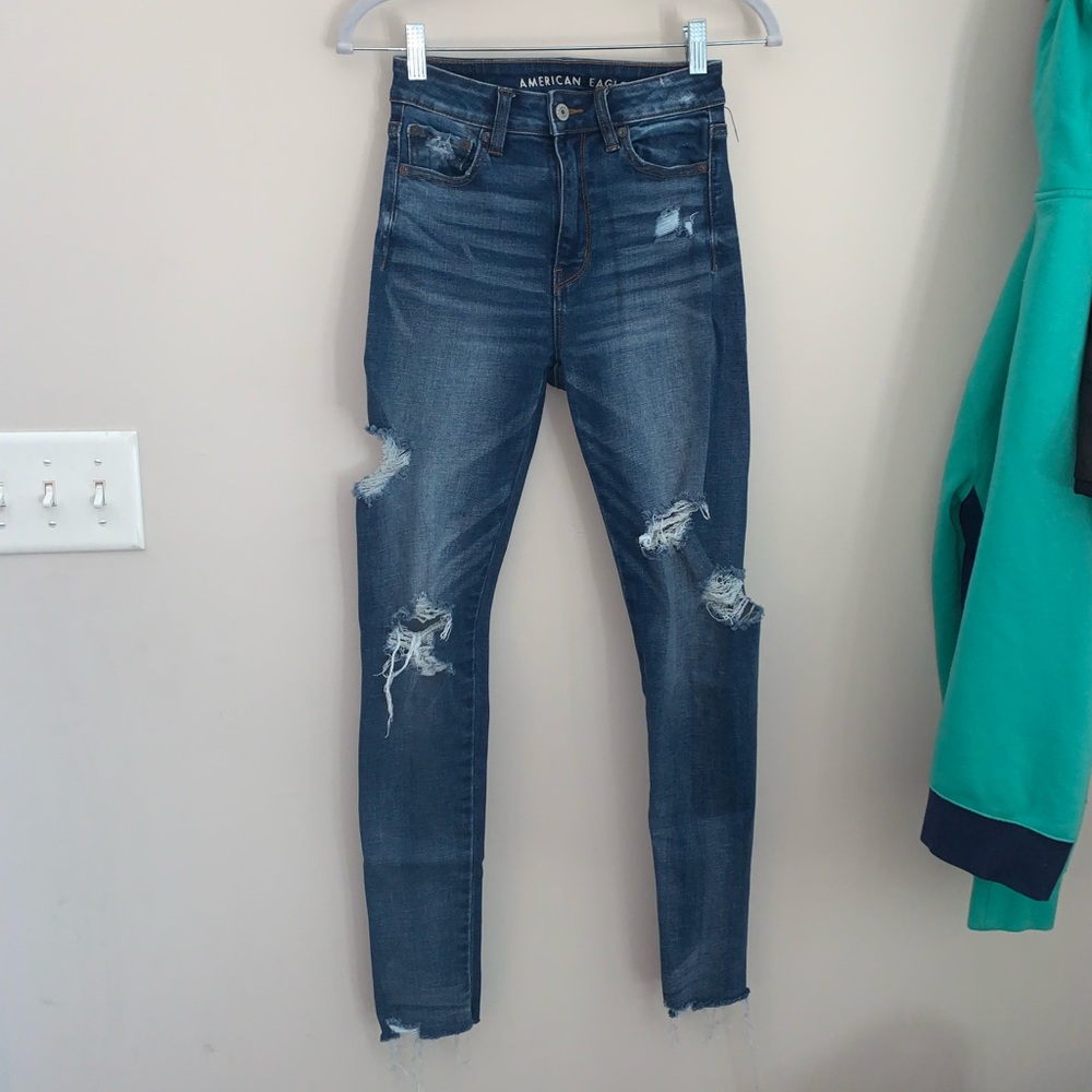 NWOT AE Super High Rise Jegging